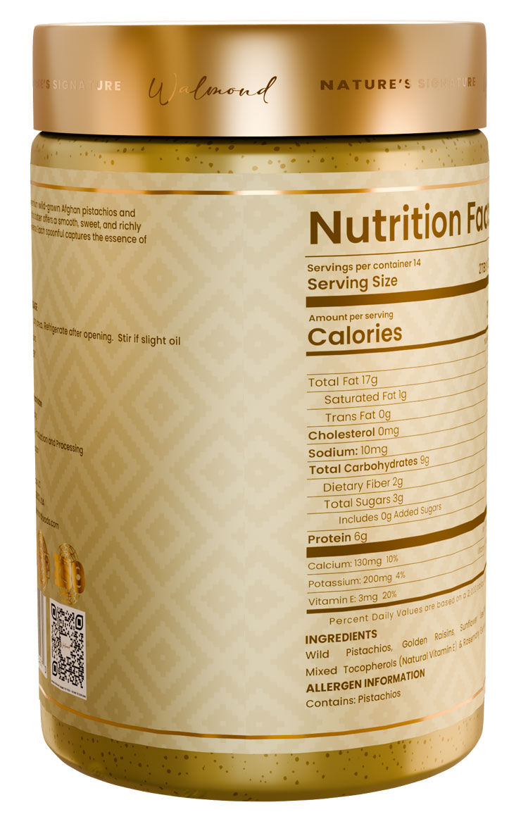 WALMOND PISTACHIO BUTTER FRUITY (RAISIN BITES)