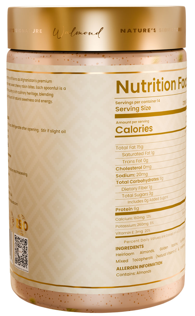 WALMOND ALMOND BUTTER FRUITY (RAISIN BITES)